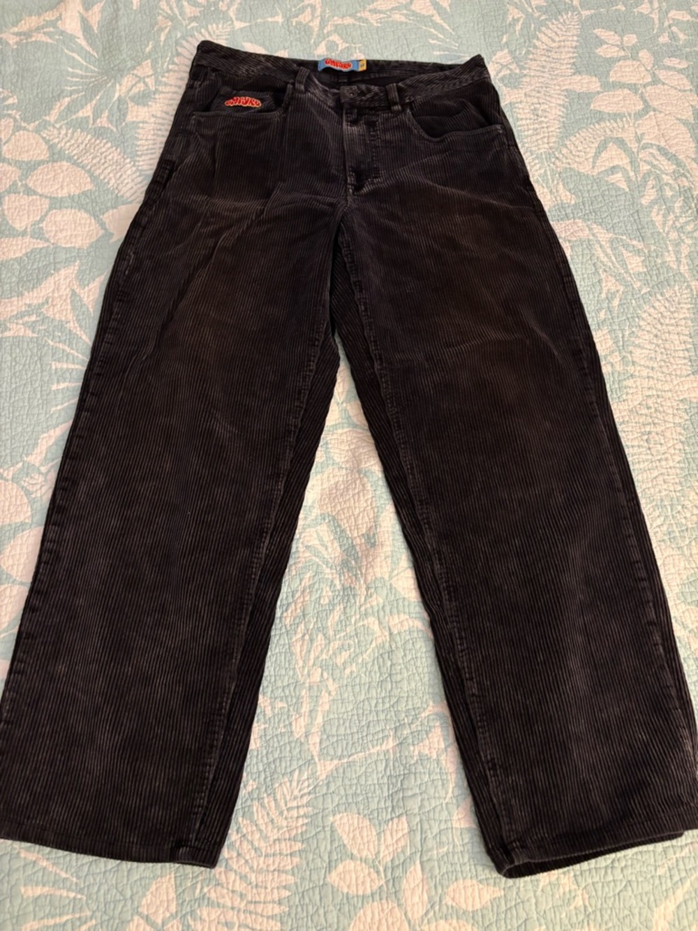 Empyre Black Corduroy Straight-Leg Men’s Pants